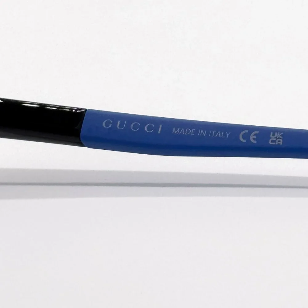 NEW GUCCI GG1738O 004 BLACK/BLUE MEN EYEGLASSES GUCCI